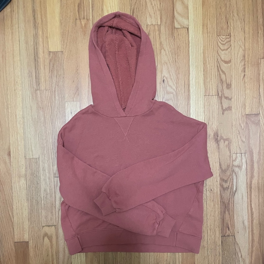 MADEWELL dark peach sweatshirt (part of matching set)